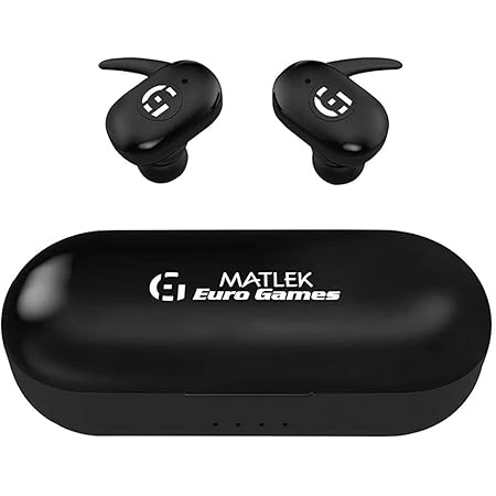 (Refurbished) Matlek Bluetooth Earbuds Wireless Earphone with Microphone Headphone in-Ear Auto Pairing Rumble Bass True Wireless