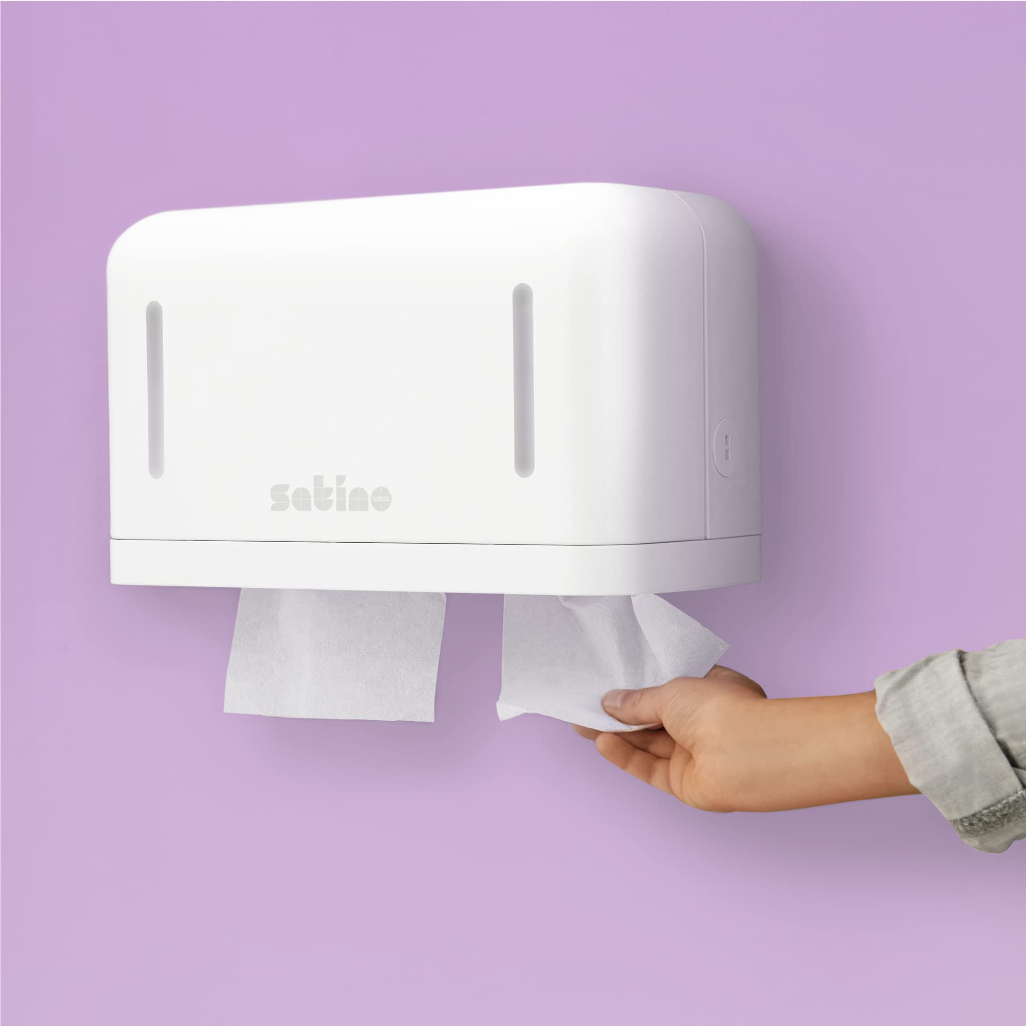 Wepa - Papel higiénico (4 capas, 72 rollos de 150 hojas), color blanco