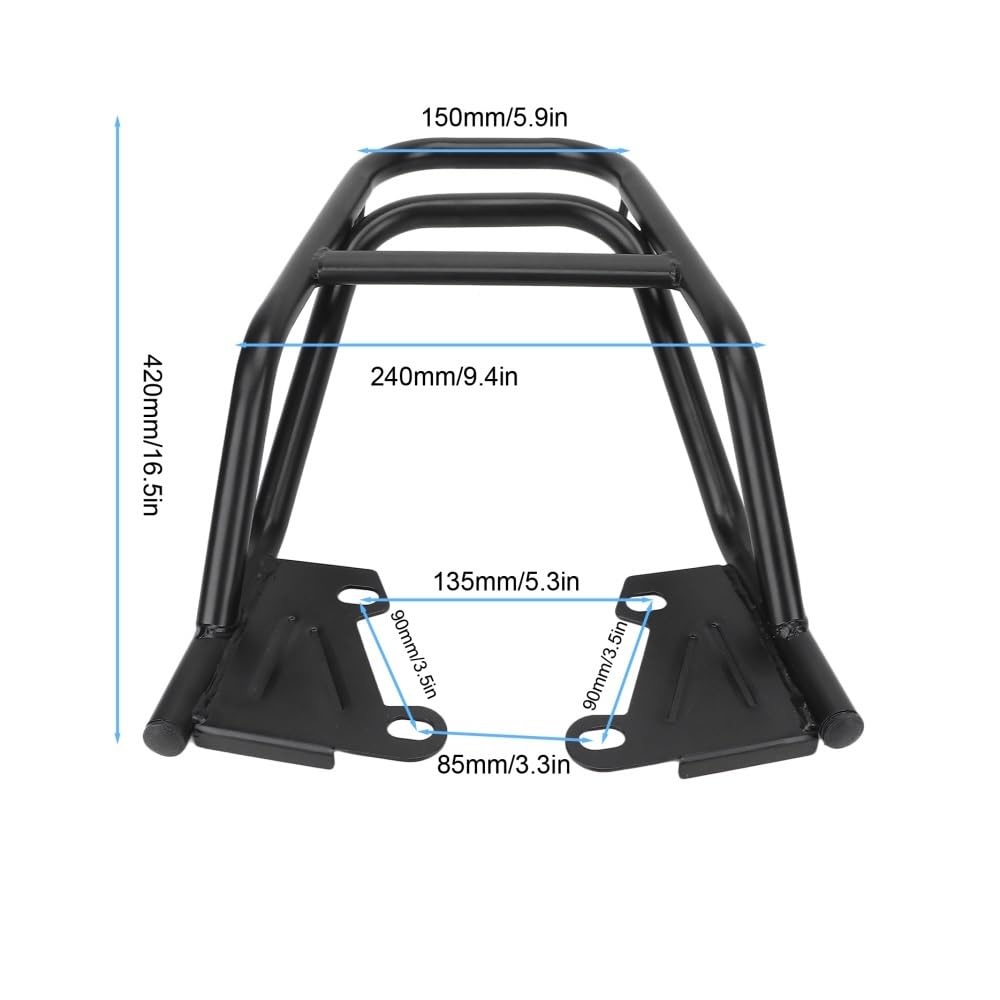 Pannier Holder Pasamanos Trasero Motocicleta Soporte Caja De Equipaje para Grom para MSX125 para M3