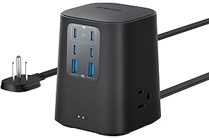 ANKER 647 Charging Station (100W), 9-in-1 USB C Power Strip with 300J Surge Protection