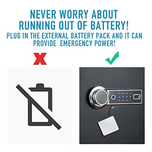 Tenamic Fireproof Fingerprint Safe Box 3.02 Cuft with Separate Lock Box and Hidden Bottom Compartment, Touch Screen Keypad Security Box with Induction Light and Leather Key Card Pouch