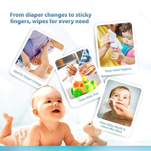 Image of Amazon Brand - Supples 99% Pure Water Baby Wipes (With Lid) | 144 Count (72x2) | Unscented Wet Wipes for Newborn Baby | Soft, Hypoallergenic & Dermatologically Tested | Alcohol & Paraben Free