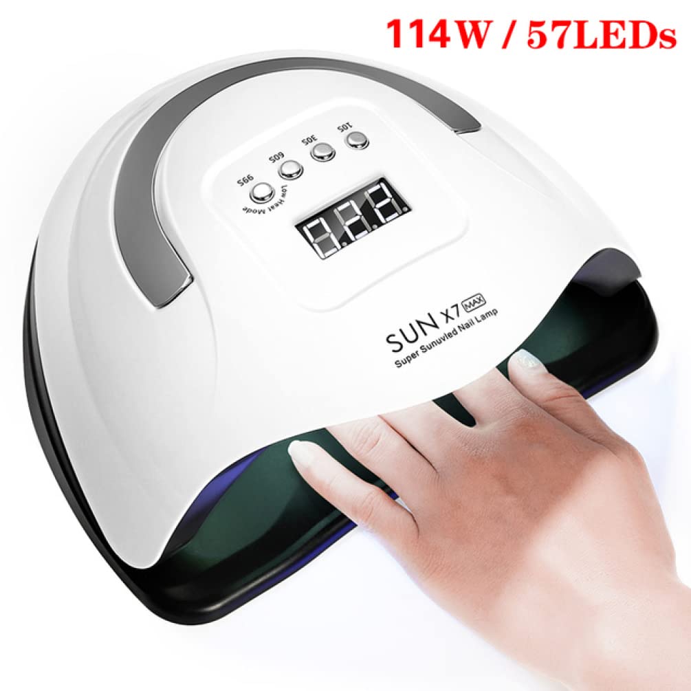 AAPIE Maniglia Portatile 66 LED Lampada UV per Unghie 280w per Unghie Gel Polish Dryer più Veloce Sensore Automatico Nail Art Light Tools per Unghie Unghia dei Piedi