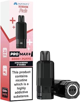 Hayati 6000 Pro Max Plus 6K Refill Pod pack of 1 Strawberry H' Bubba