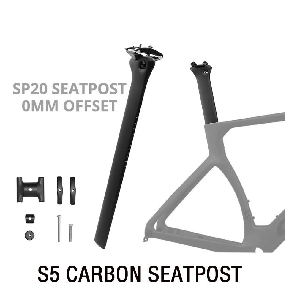 Tige de Selle en Fiber de Carbone pour S5 SP20, décalage Tige de Selle VTT