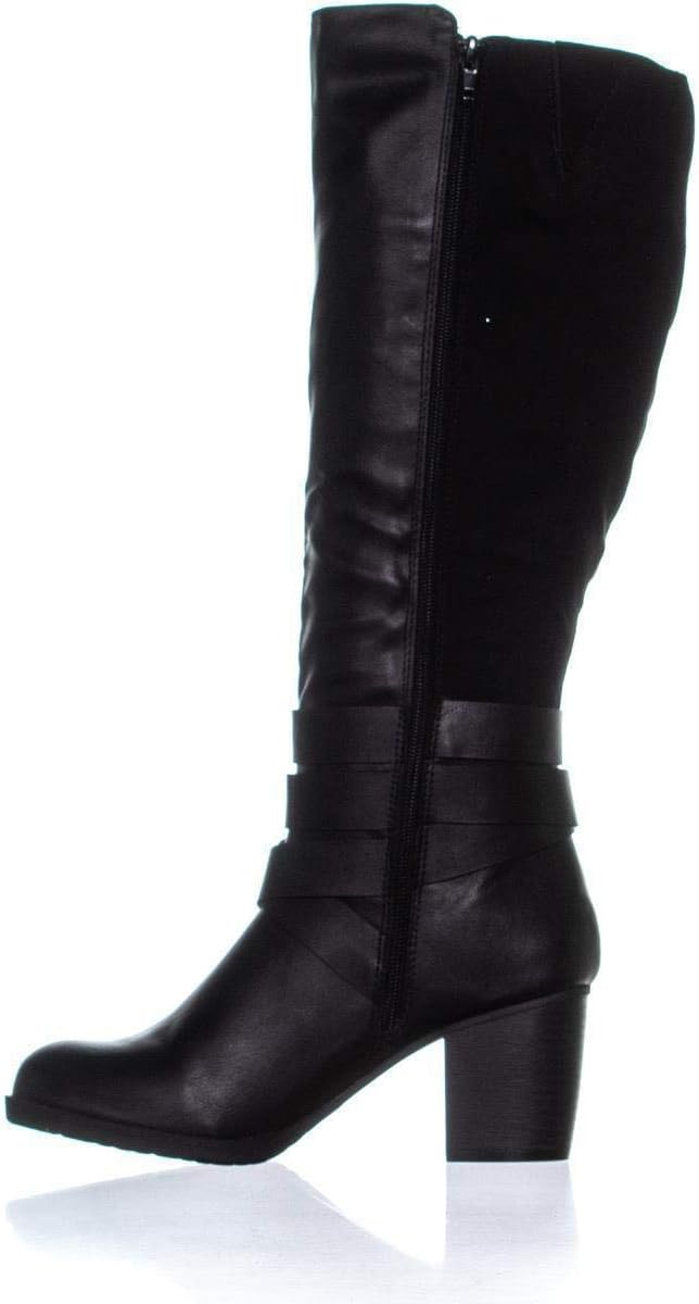 Style & Co. Women's Shoes Jomaris Closed Toe Knee High Fashion, Black, Size 7.5