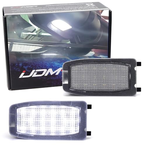 iJDMTOY White LED Under Side Mirror Puddle Lights Compatible With Land Rover Range Rover, Range Rover Sport, LR2 LR3 LR4, (Powered by 18 pcs White SMD LED Lights)