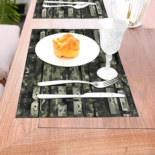 Sets de table lavables lot de 6 tapis de décoration pour table de cuisine