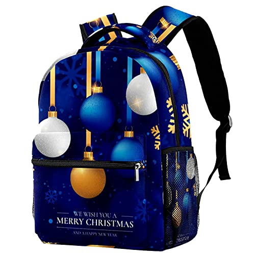 Sac à dos de voyage enfant avec motif boules de Noël et compartiment gourde