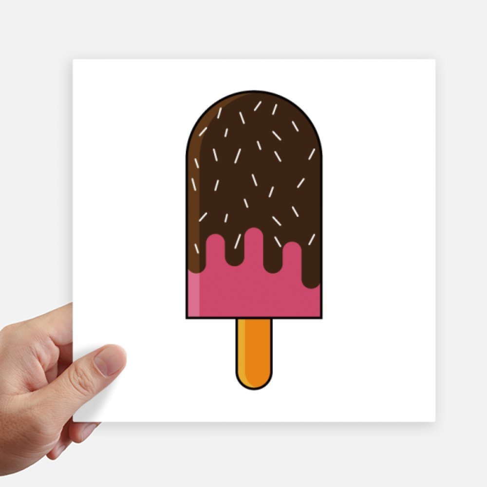 Pegatinas de helado de chocolate para pared maleta portátil y motobike kit de 4 piezas 20cm