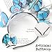 KorViSHOW Blue Butterfly Fascinator Headband for Women - Monarch Butterfly Crown Tea Party Halloween Costume Headpiece for Lady Kentucky Headwear Carnival Dress Up Derby Festival Hair Accessories