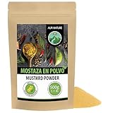 Alpi Nature Mostaza en Polvo Amarilla y Blanca 500g, Semillas de Mostaza Blanca Molidas en Polvo