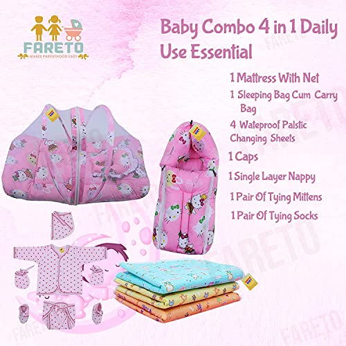 Image of Infantbond 11 in 1 New Born Baby Gift Pack | Combo Set | New Born Baby Items| New Born Baby Products All (0-3 Months)(Pink Teddy) (11 in 1)