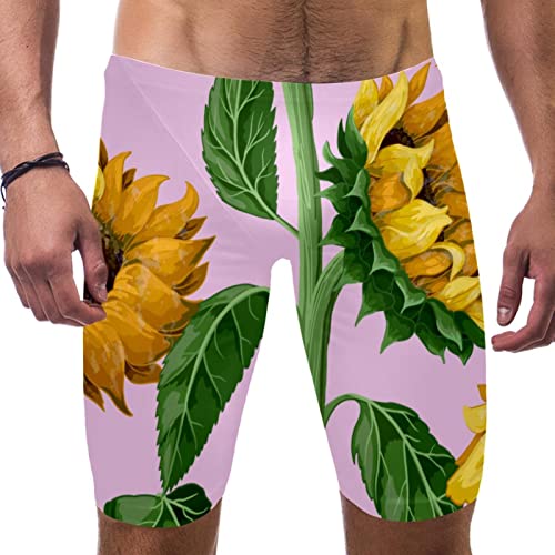 Traje de natación de pierna cuadrada multicolor para el entrenamiento deportivo masculino XXL