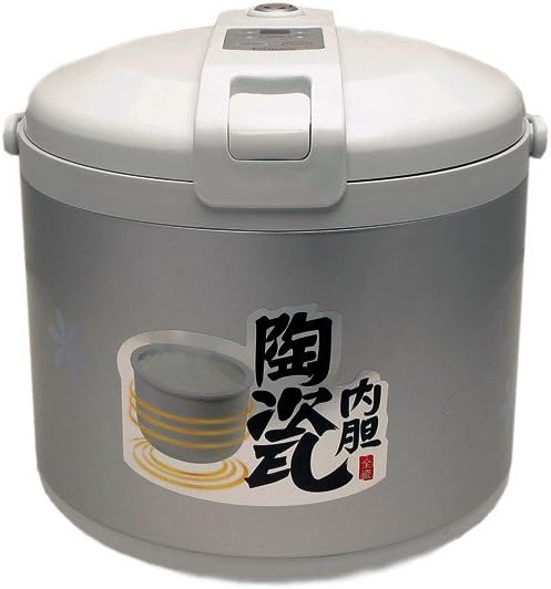 Hannex Rice Cooker, Silver And White Finish, 6 cups