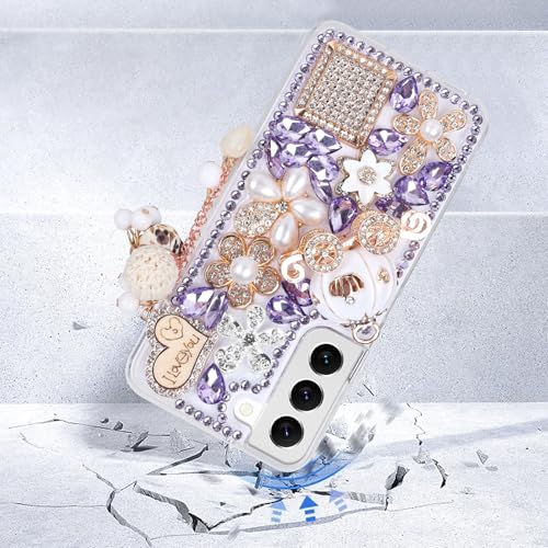 Coque Galaxy S24 Plus anti-chute pour protéger avec style strass - 4