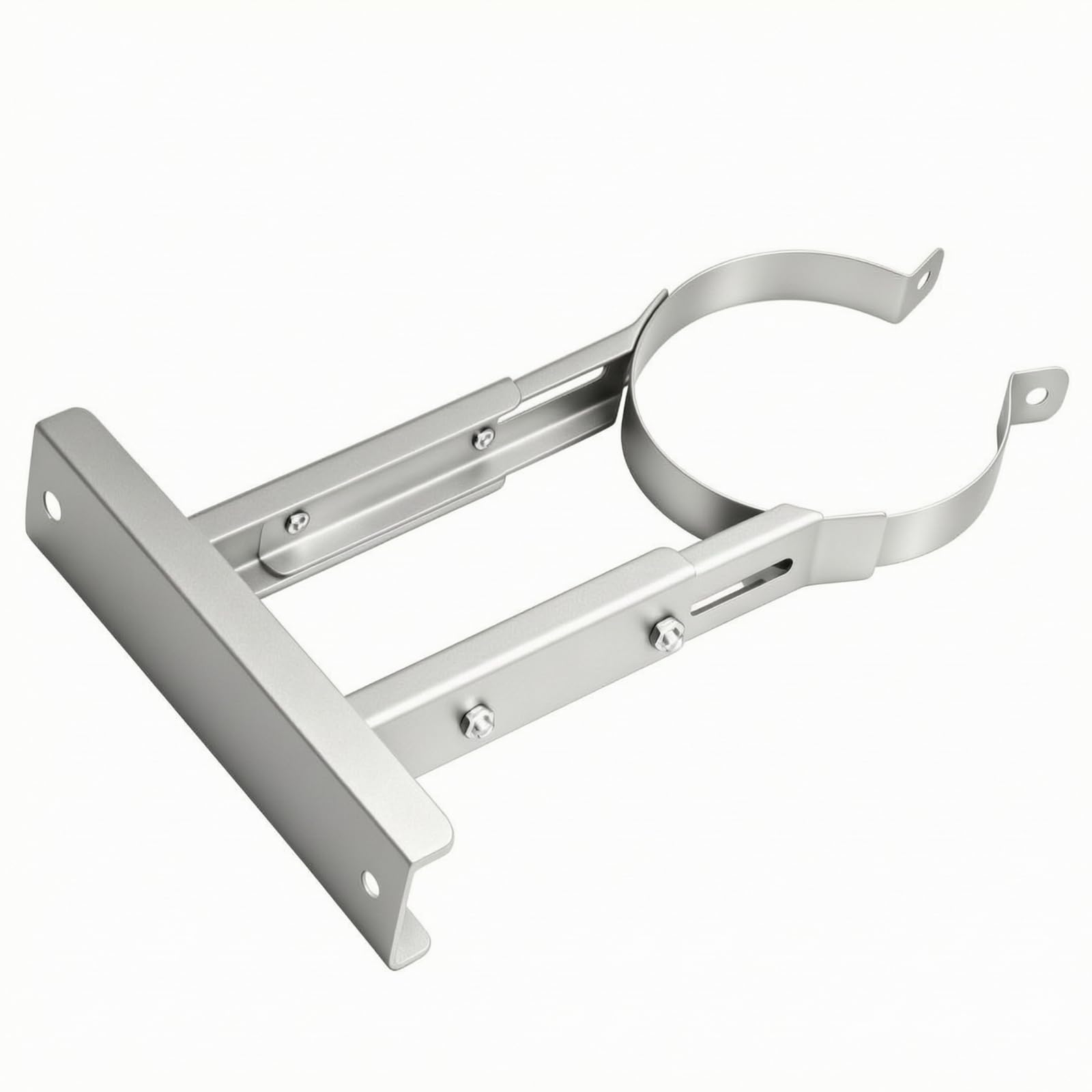 Staffa Supporto Tubo Braccio Regolabile Staffa a Muro Acciaio Inox Fascia Circolare Fissaggio Sicuro Resistente Alla Vibrazione Adatta per Impianti di , Acciaio Inossidabile , Φ150mm