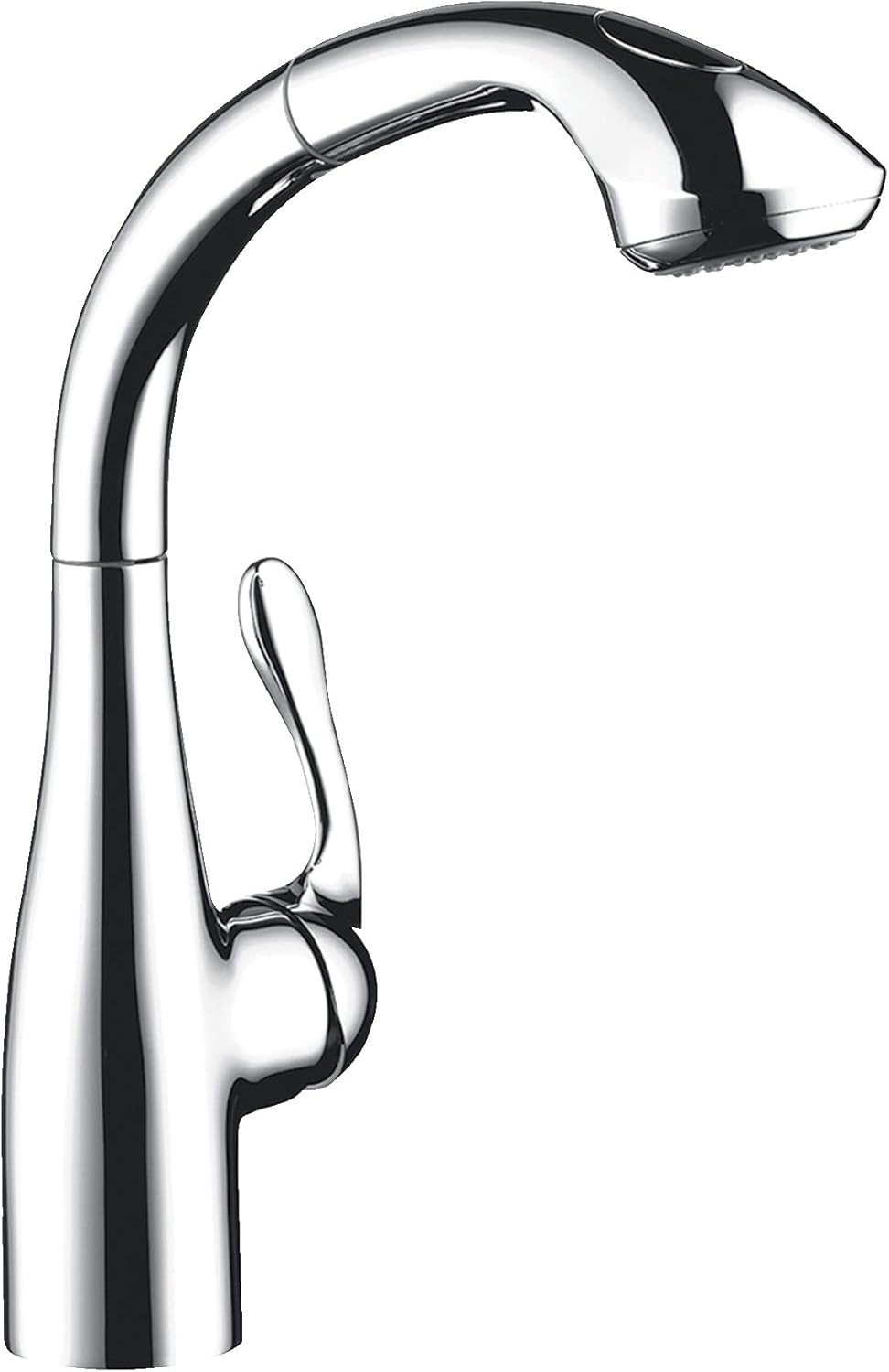 hansgrohe Allegro E Chrome Single-Handle Kitchen Faucet, Kitchen Faucets with Pull Out Sprayer, Faucet for Kitchen Sink, Chrome 06461000
