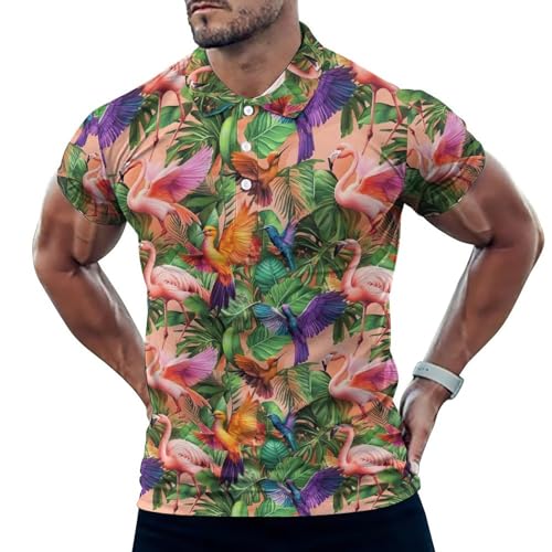 Polo de golf pour homme évacuation de l'humidité et manches courtes respirantes