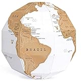 Muy conveniente, este globo tiene un diámetro de 20 cm, pero es plano y el tamaño del paquete es de 21.5 * 29.5 * 3 cm.