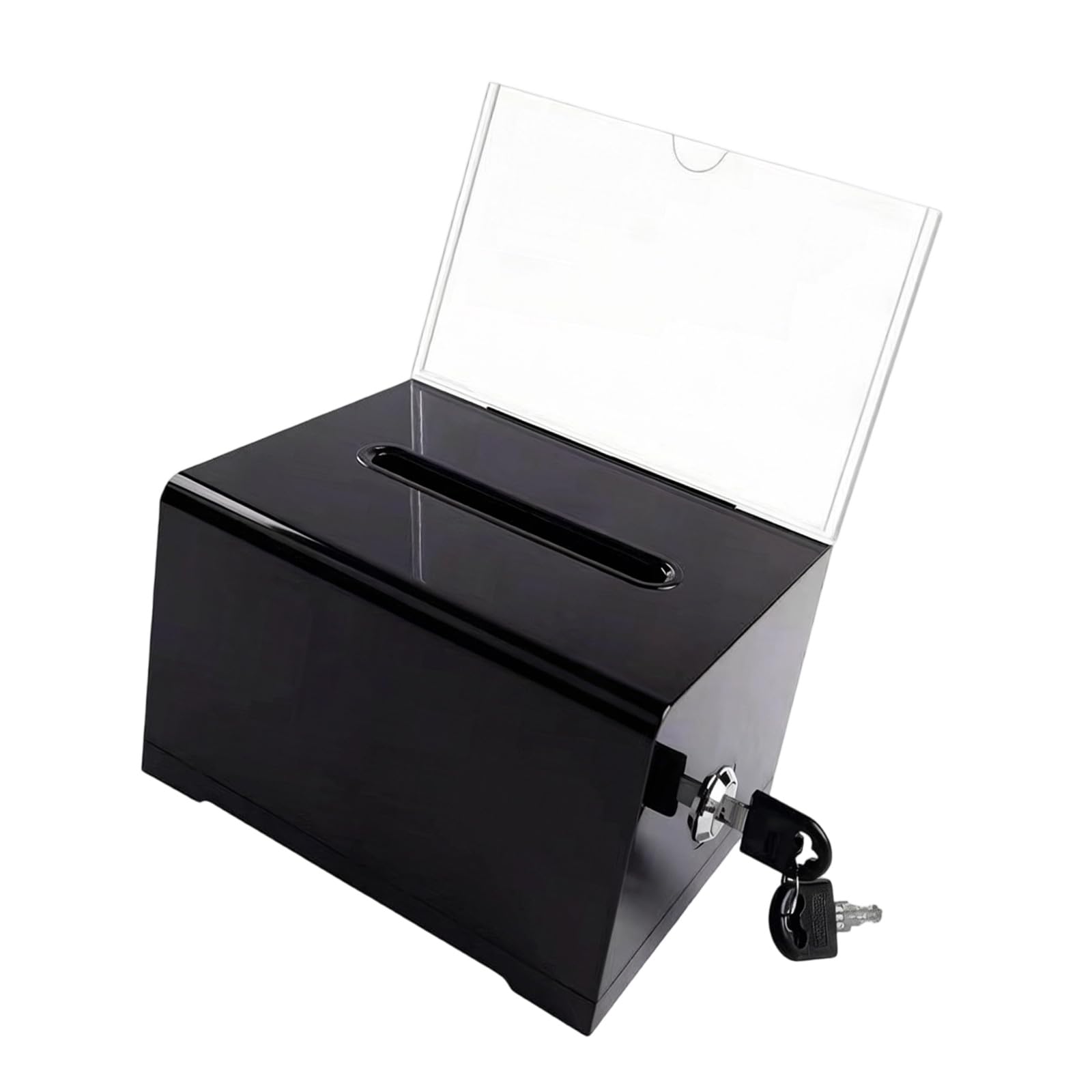 Kalttoy Sturdy Lockable Acrylic Comment Box for Schools Offices and Organizational Feedbacks Secure Opinion Box