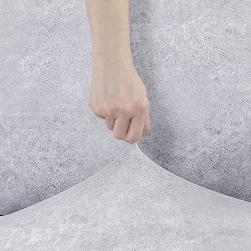 Amazecov 2 Pieces Stretch Foil Printed Chair Slipcover Specially Designed For T Cushion Armchair Slipcovers With 1 Individually T Cushion Shape Covers ,White #TOP4