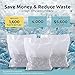 Invigorated Water pH ON-The-GO Alkaline Water Filter Pouch, Portable Alkaline High pH Water Filtration System for Your Bottle, Pitcher, Jug, Container, Long-Life - 400 Litre/105 Gallon (Pack of 3)