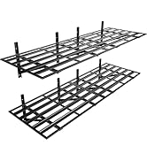 SunsGrove 2 Pack 2x6ft Heavy Duty Garage Wall Shelving, 1600LB Weight Capacity, 24"x72" Adjustabl...