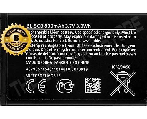 Image of Original (BL-5CB) Battery for Nokia 105 (BL-5CB) Battery with 6 Month Warranty***** (P72)