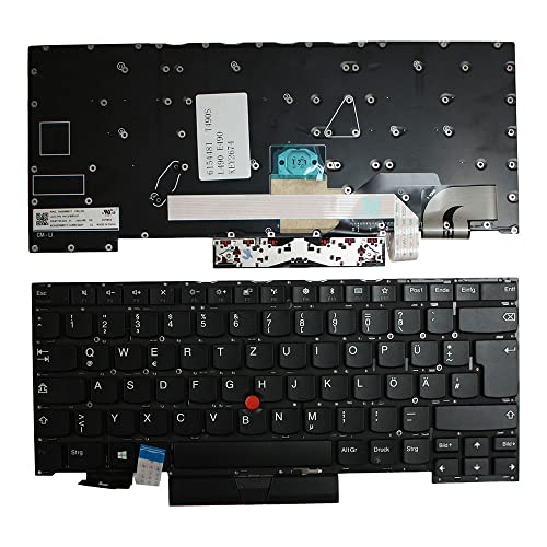 Clavier Lenovo ThinkPad T490s Power4Laptops noir avec pointeur de remplacement