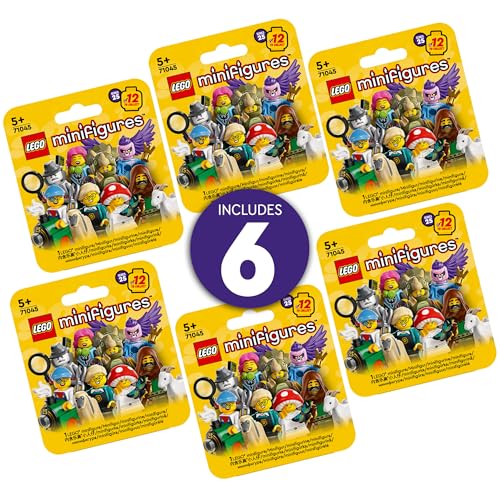 LEGO Minifigures Series 25 6 Pack, Mystery Blind Box, Includes 6 Surprise Minifigures, Collectible G