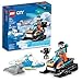 Produktbild LEGO City Arctic Explorer Schneemobil 60376 Bauspielzeug-Set, Schneemobil Spielset mit Minifiguren und 2 Siegelfiguren für fantasievolles Rollenspiel, lustige Geschenkidee für 5-Jährige