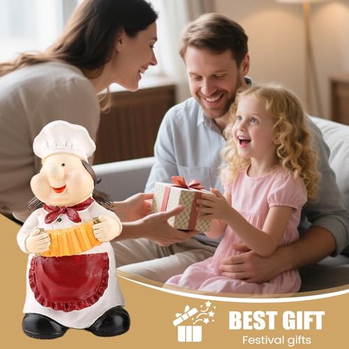 Figurines de chef et instrument de tenue pour resto et buffet