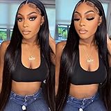 FUHSI T-Lace Front Wigs 30Inch Natural Hairline 4.5' Deep Part HD Lace For Black Women Straight...