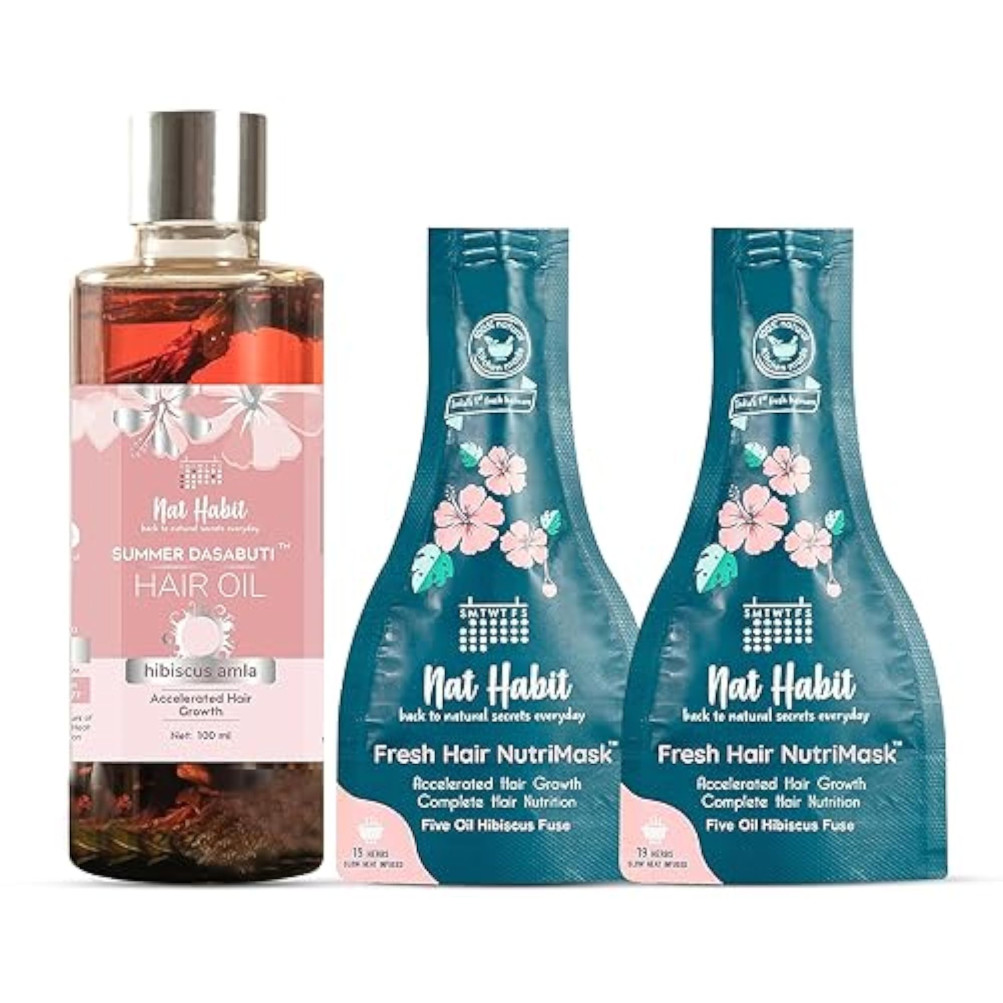 Hibiscus Hair Oil & Hair Mask Combo
