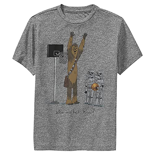 STAR WARS Chewie Basketball Boys Short Sleeve Tee Shirt