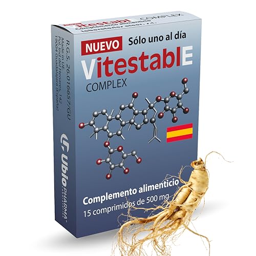 Vitestable Complex Energía y Vitalidad Hombres y Mujeres - Vitaminas para el Cansancio Físico y Mental con Panax Ginseng, Jalea Real y Vitamina E - Apoya la Vitalidad, Potencia y Eleva las Relaciones