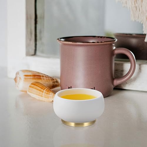 Miniatura 9 de Posavasos dorados de latón para bebidas, posavasos de bronce dorado, detalles de decoración para mesa y bar, elegante posavasos de cobre para