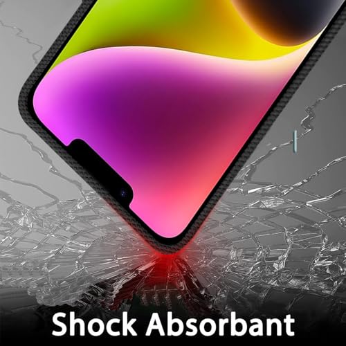 Image of iPhone 14 Case | Frosted Silicone with Metal Ring Camera & Button Protection | Slim & Shockproof | Matte Grip Apple iPhone 14 Cover - Black