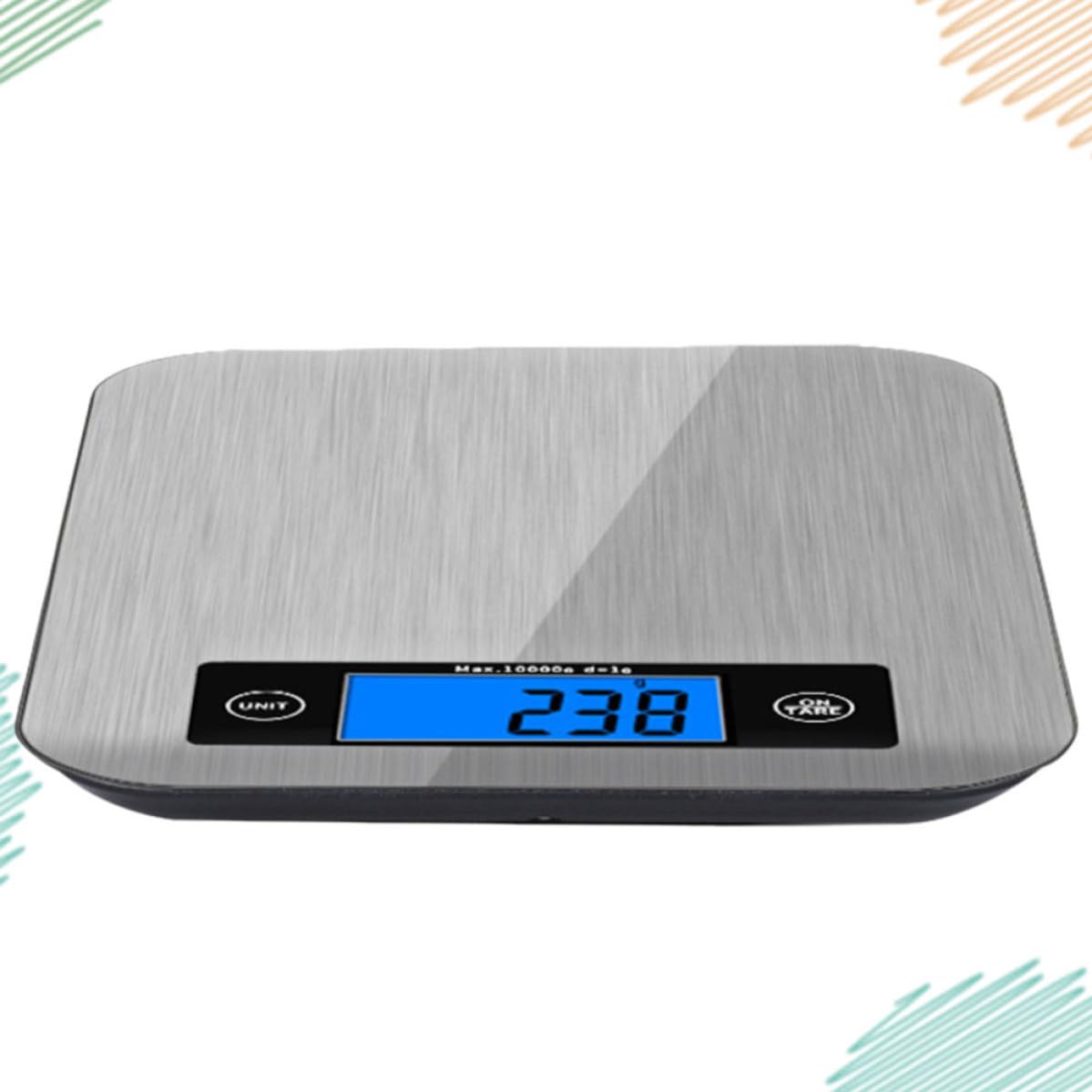 Báscula de 10kg Panel de Inoxidable de Acero Digital Cocina