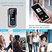 【32GB Preinstalled】WiFi Video Doorbell，MECO 1080P Doorbell Camera with Free Chime, Wireless Doorbell with Motion Detector, Night Vision, IP65 Waterproof, 166°Wide Angle, 2 Way Audio, 2.4GHz WiFi