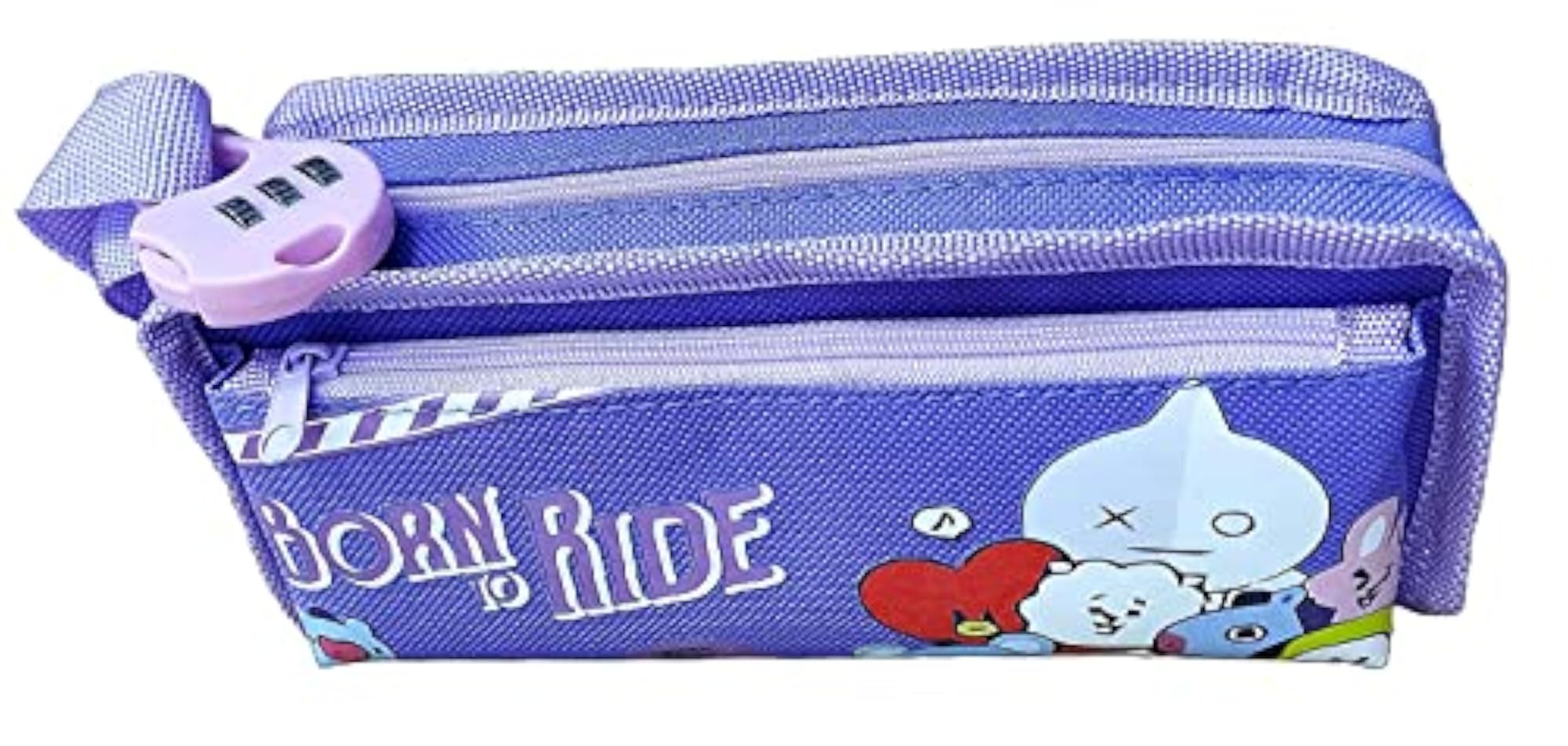 Unicorn Dual Zipper Pouch for Girls