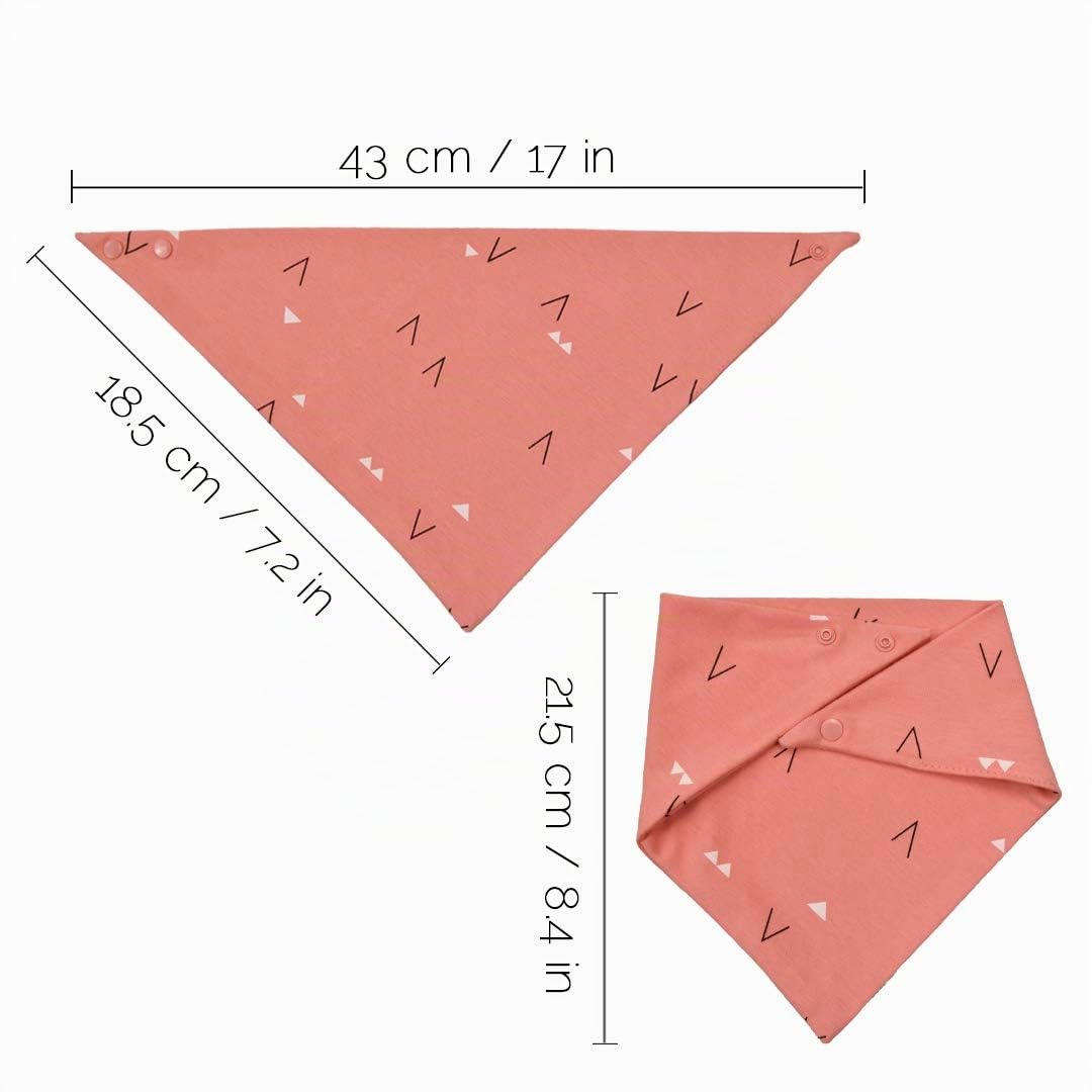 atopo 8 Bebé Baberos Tipo Bandana Algodón Baberos Triangulares Suave y Absorbente Toalla De Saliva Para Bebés, Niños Pequeños