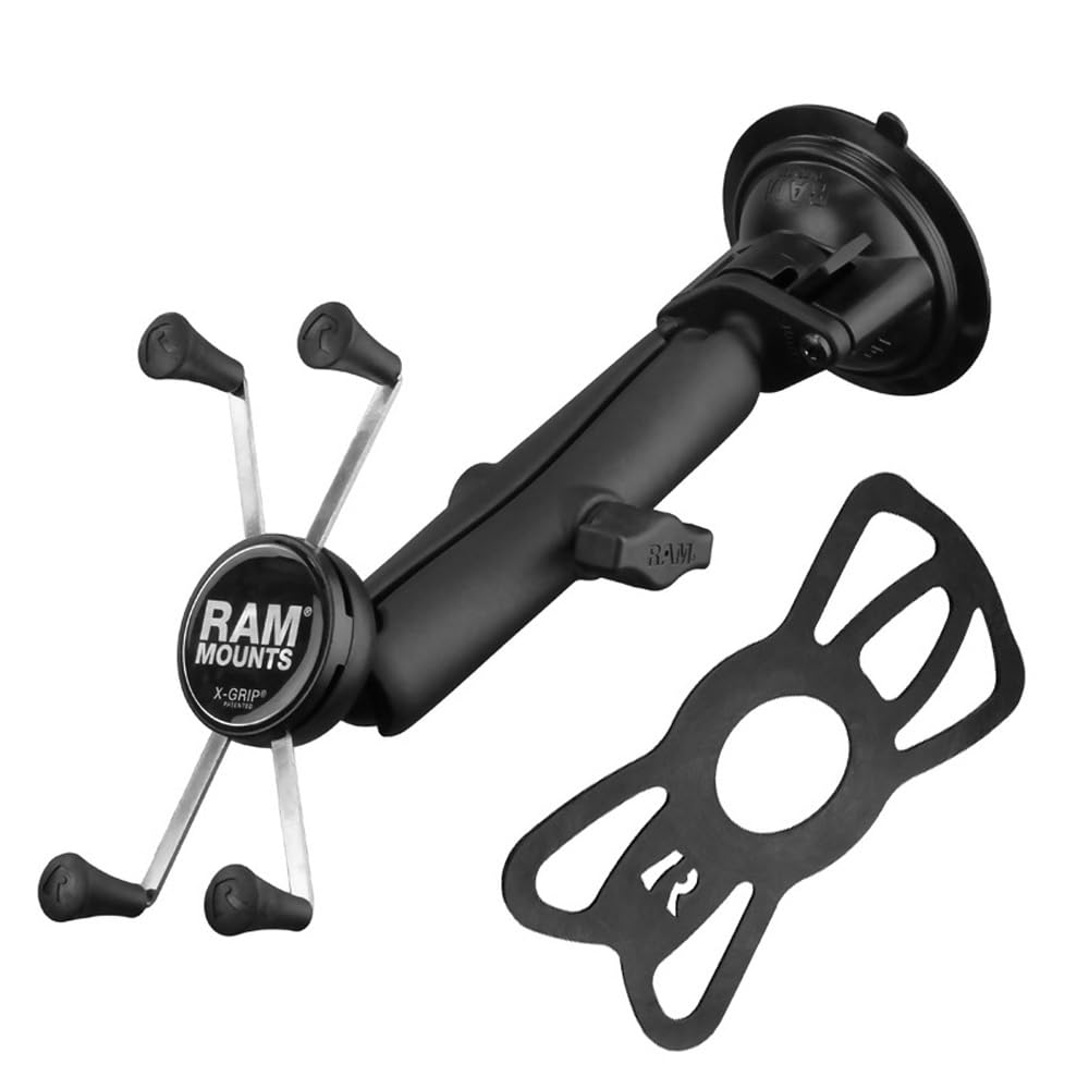 RAM MOUNTS RAM-B-166-C-UN10U Soporte para Bicicleta/Coche (teléfono móvil/Smartphone, Bicicleta/Coche, Soporte pasivo, Negro, Aluminio, Acero Inoxidable, Compuesto térmicamente Estable (TSC), EE. UU