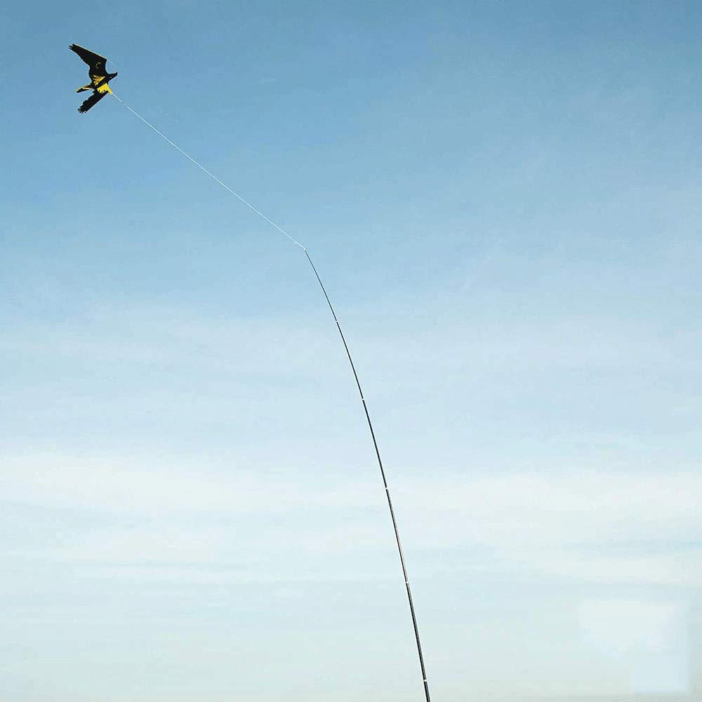 Vogelschutz Scarer Drachen Mit 5m / 7m Teleskopstange, Vogelschutz Falke Drachen Verteidiger FüR Hinterhof Rasen Bauernhof SchüTzen