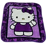 Hello Kitty Royal Plush Raschel Throw 'Hello Kitty Picture Perfect' 40x50