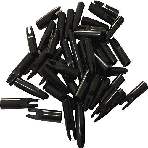 JIEXI HWYP Archery Hunting Compound Bow Arrow Nocks Plastic Nocks for OD 6.0mm Shaft Pack of 50