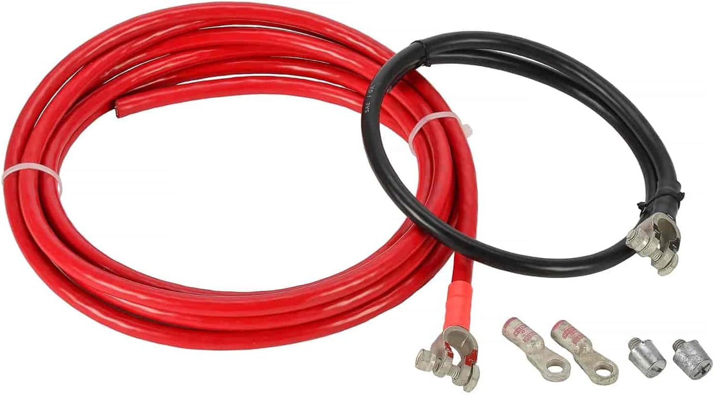JEGS Remote Battery Cable Kit 1Gauge, 3/8 “ Battery