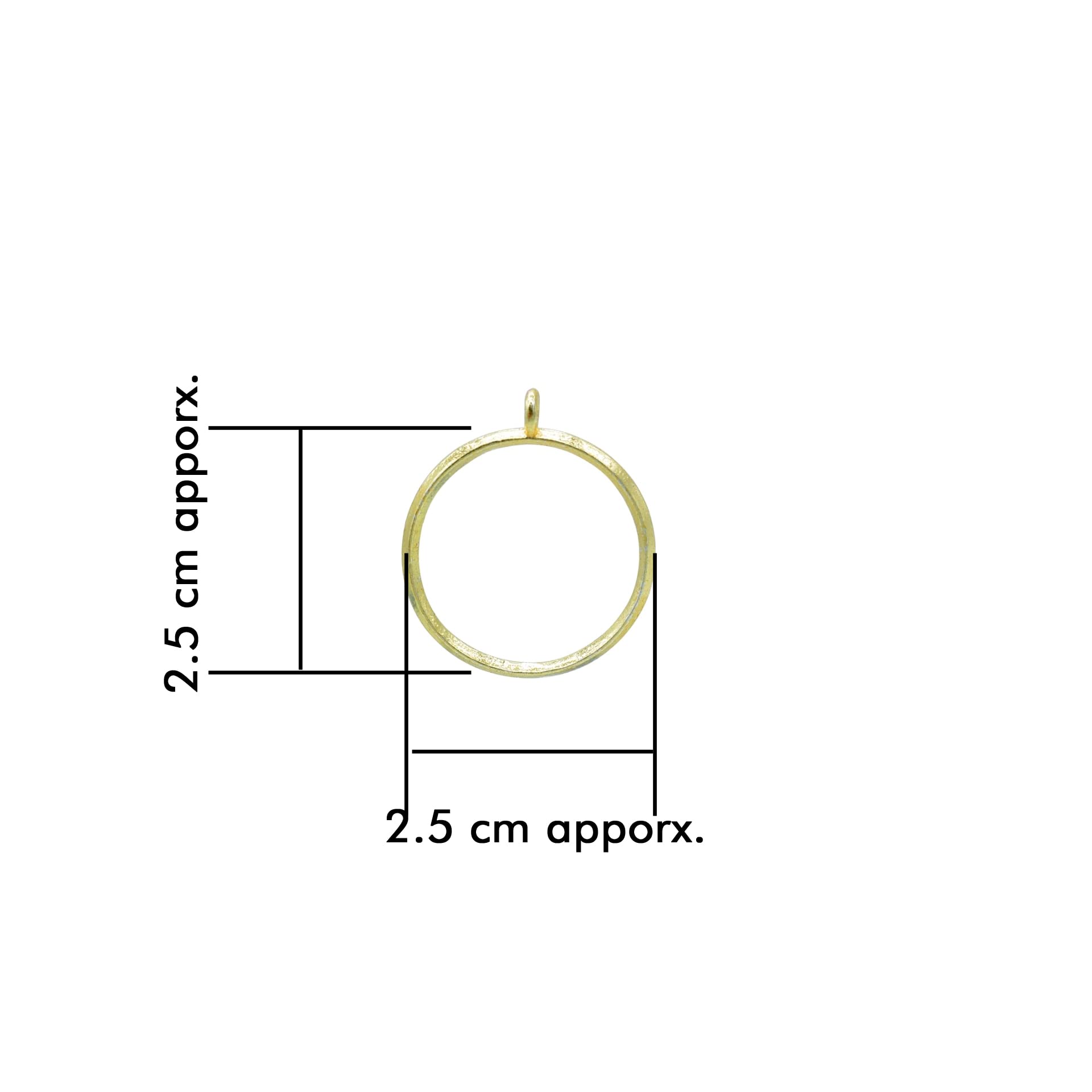 Round Open Back Bezels for Resin Craft (Pack of 4)