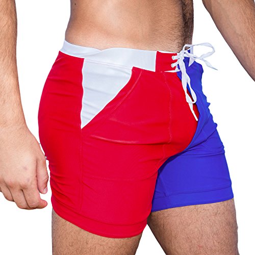 Taddlee Men's Swimwear Basic Long Swimming Trunk Surf Shorts Swimsuits Pocket2